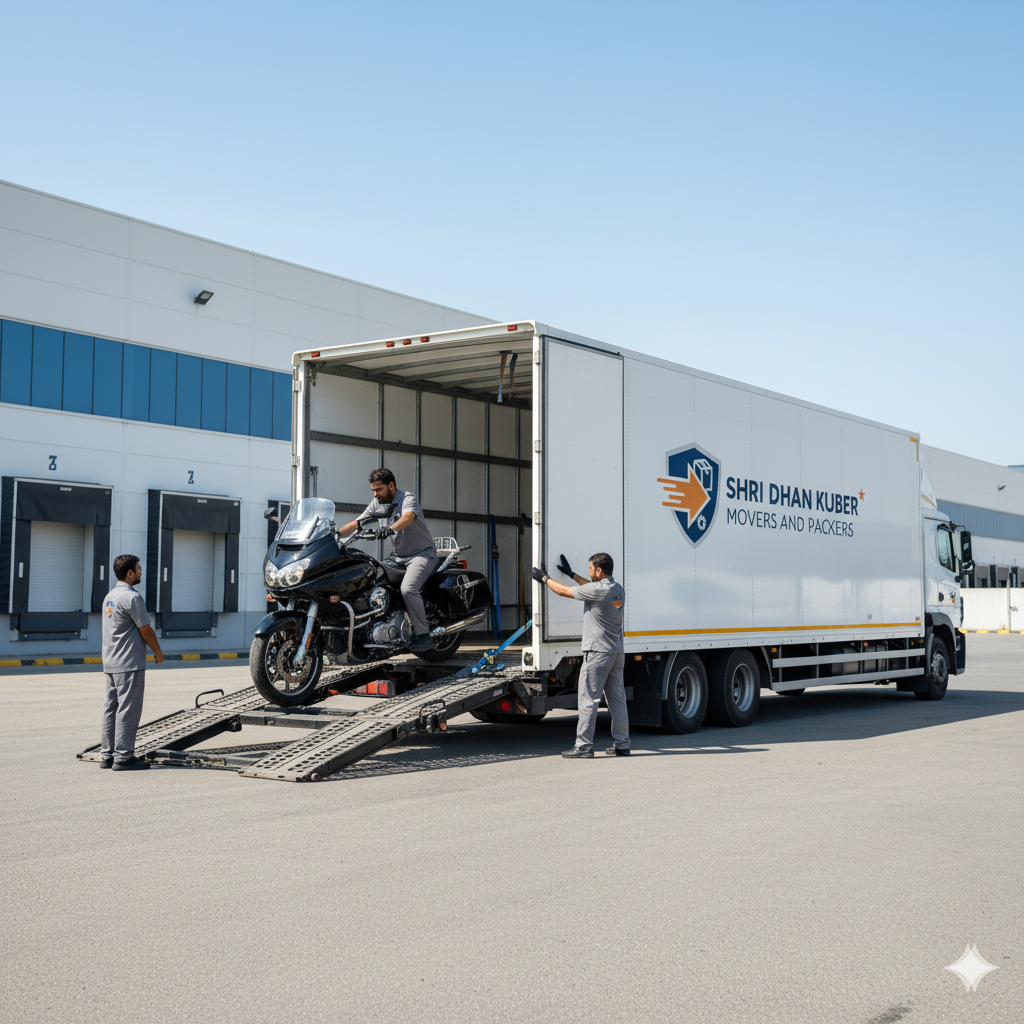 Shri dhan kuber movers and Packers  Bike transportation service